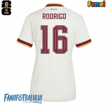 Spania Rodri Hernandez #16 Echipament de Fotbal Replică Mondial 2026 Femei Deplasare